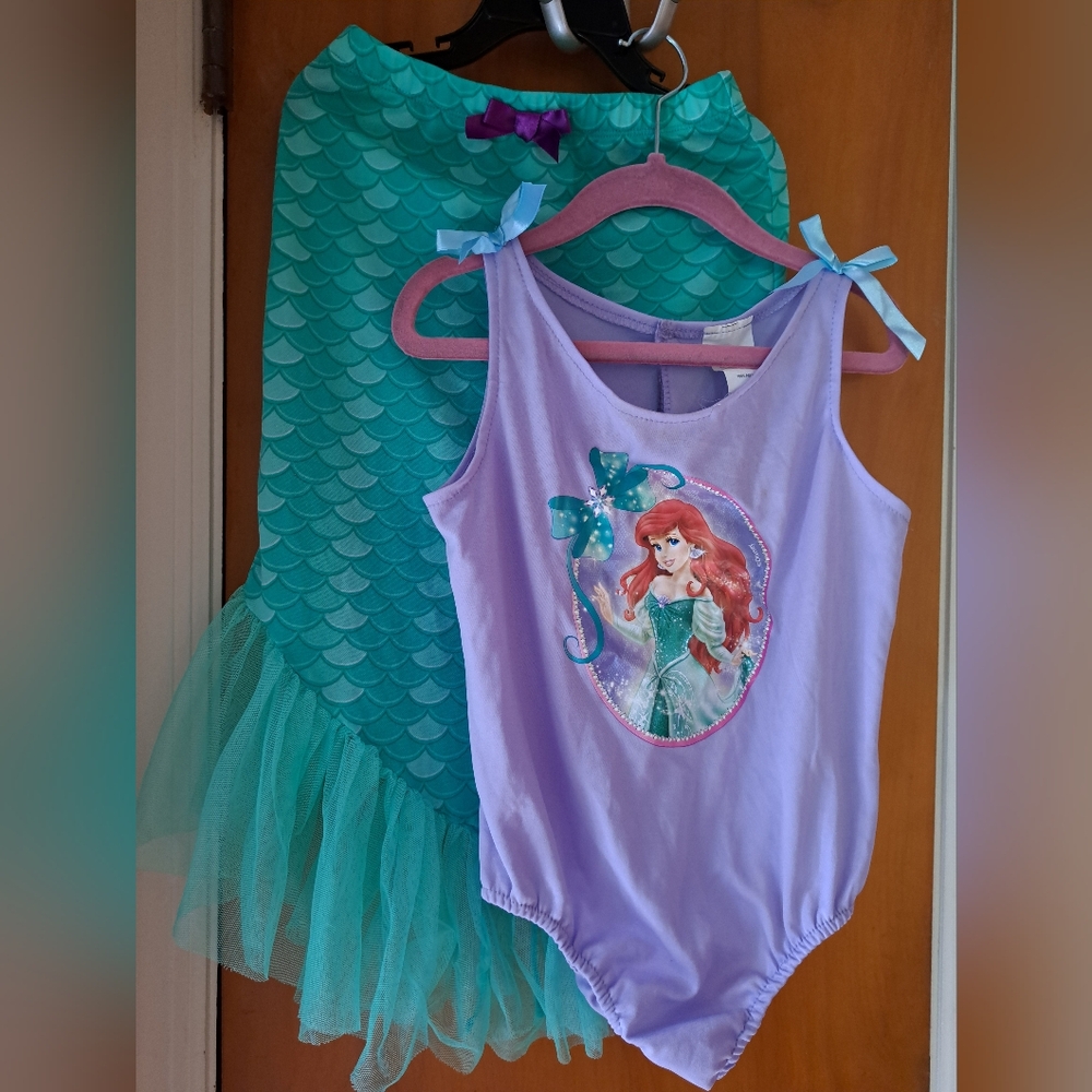 Ariel Mermaid Princess Kids Costume By Disney